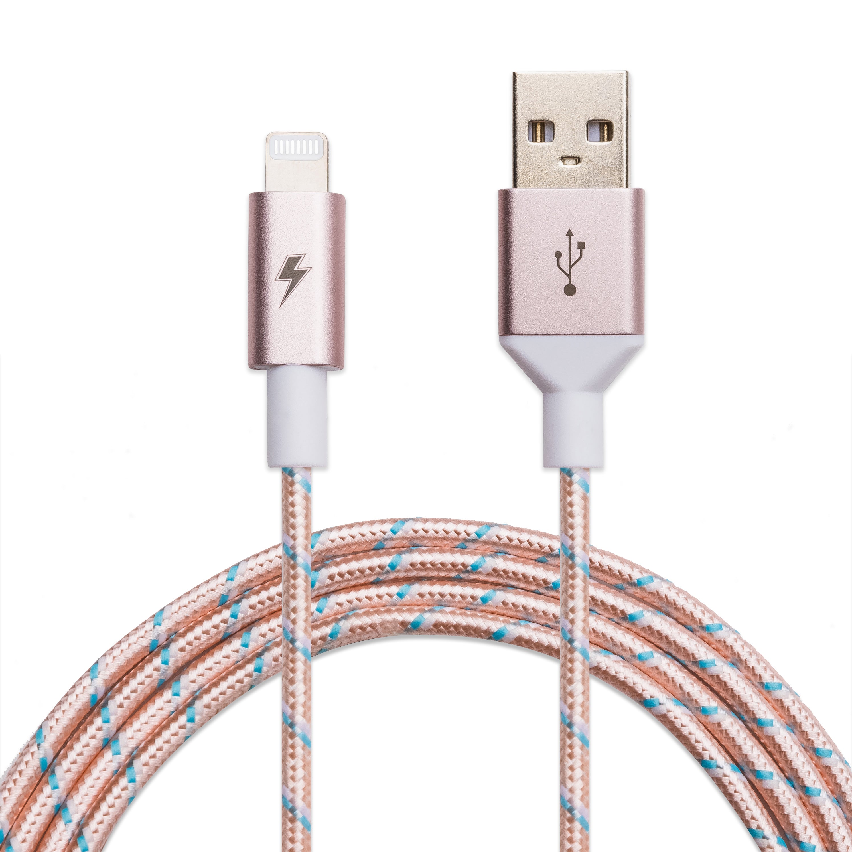 Rainbow Lightning Cable [10 ft / 3m length] – Charge Cords